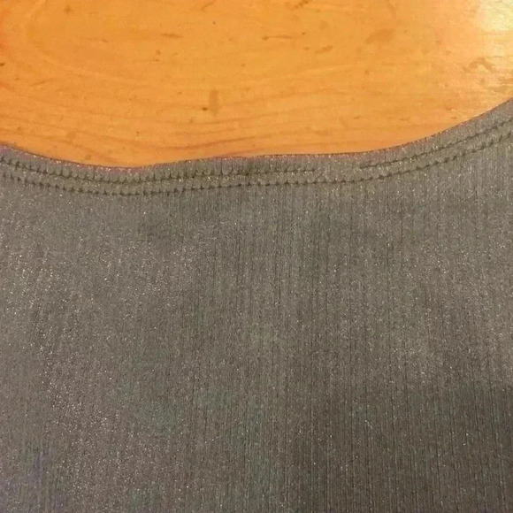 ZARA TRAFALUC bodycon stretch silver tank dress women S - Picture 4 of 9